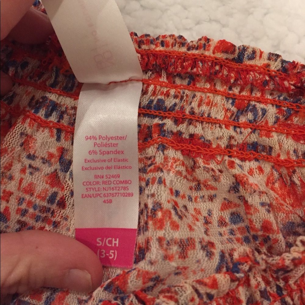 Red/Orange & Blue Aztec Pattern Blouse - Picture 8 of 8